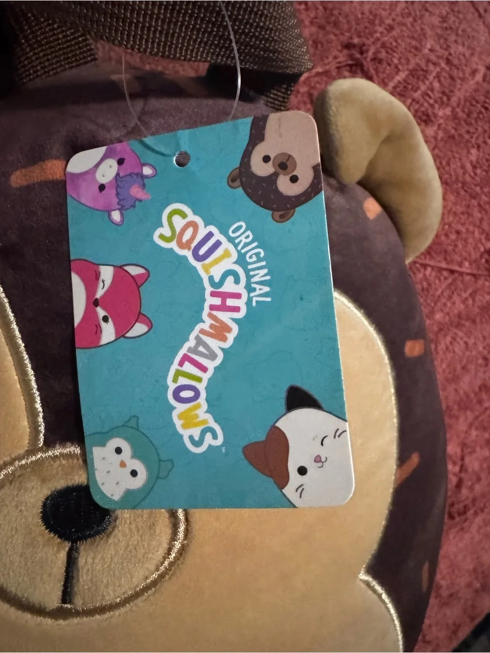 Squishmallows Plush Hedgehog Toy - Brown/Tan